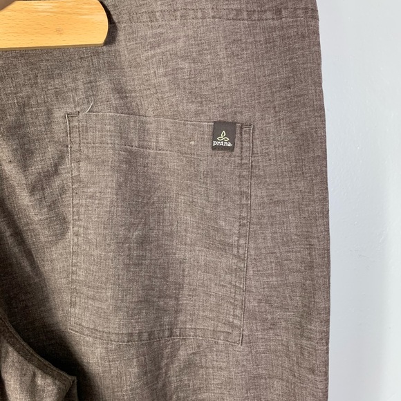 Prana Surta Brown Hemp Blend Drawstring Pants - Picture 4 of 7